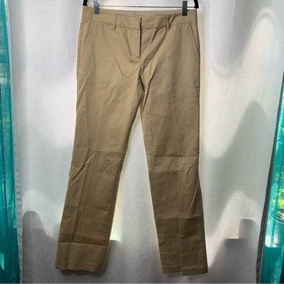 Tory Burch Pale Khaki pleated Korri wide leg pants size‎ 6 minimalist preppy - Picture 2 of 10